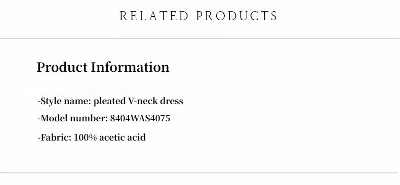 EASTMAN Ice Gloss Acetate Three-Dimensional Wave Drape Pleated V-Neck Suspender Dress-3