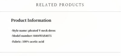 EASTMAN Ice Gloss Acetate Three-Dimensional Wave Drape Pleated V-Neck Suspender Dress-3