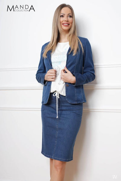 Denim blazer