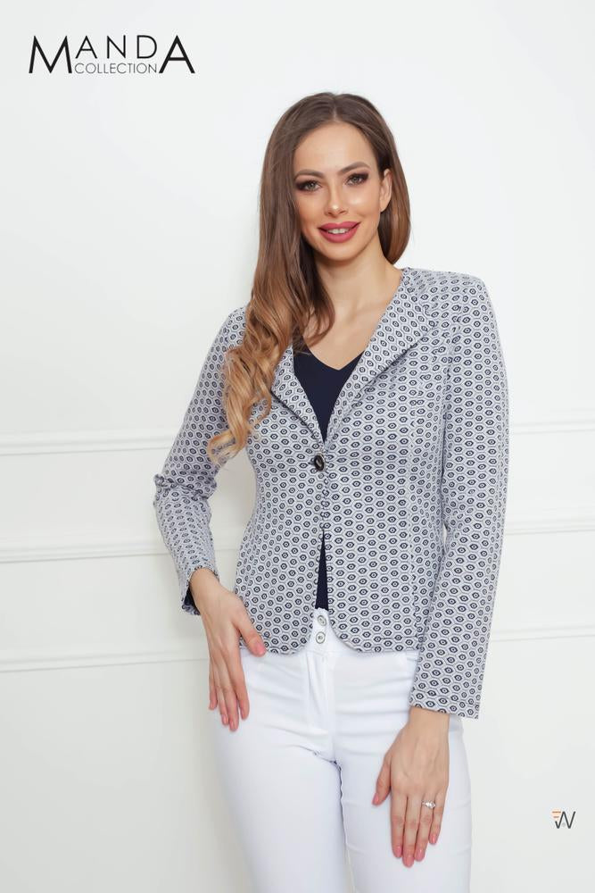 Patterned blazer