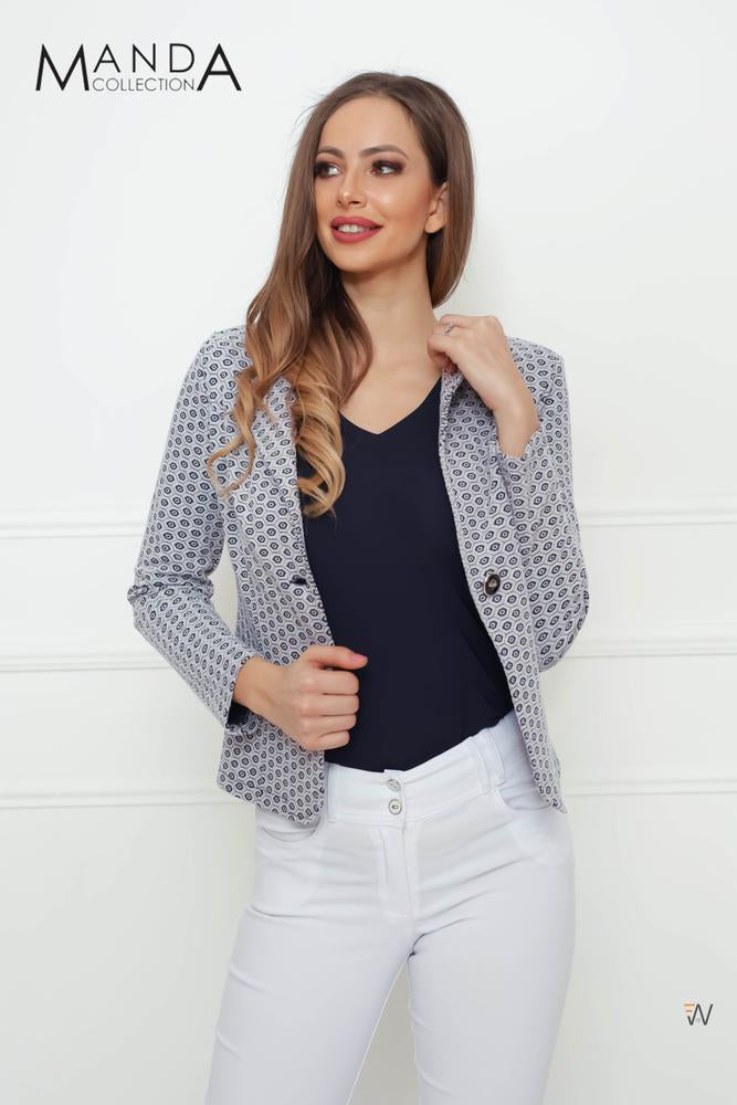 Patterned blazer