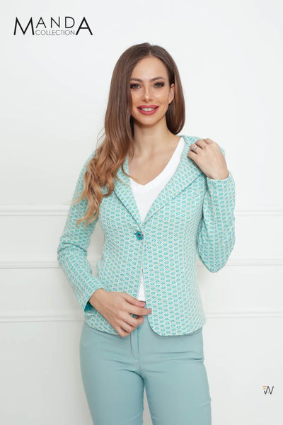 Patterned blazer