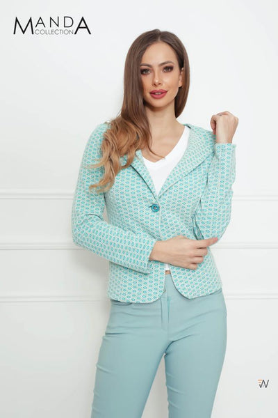 Patterned blazer