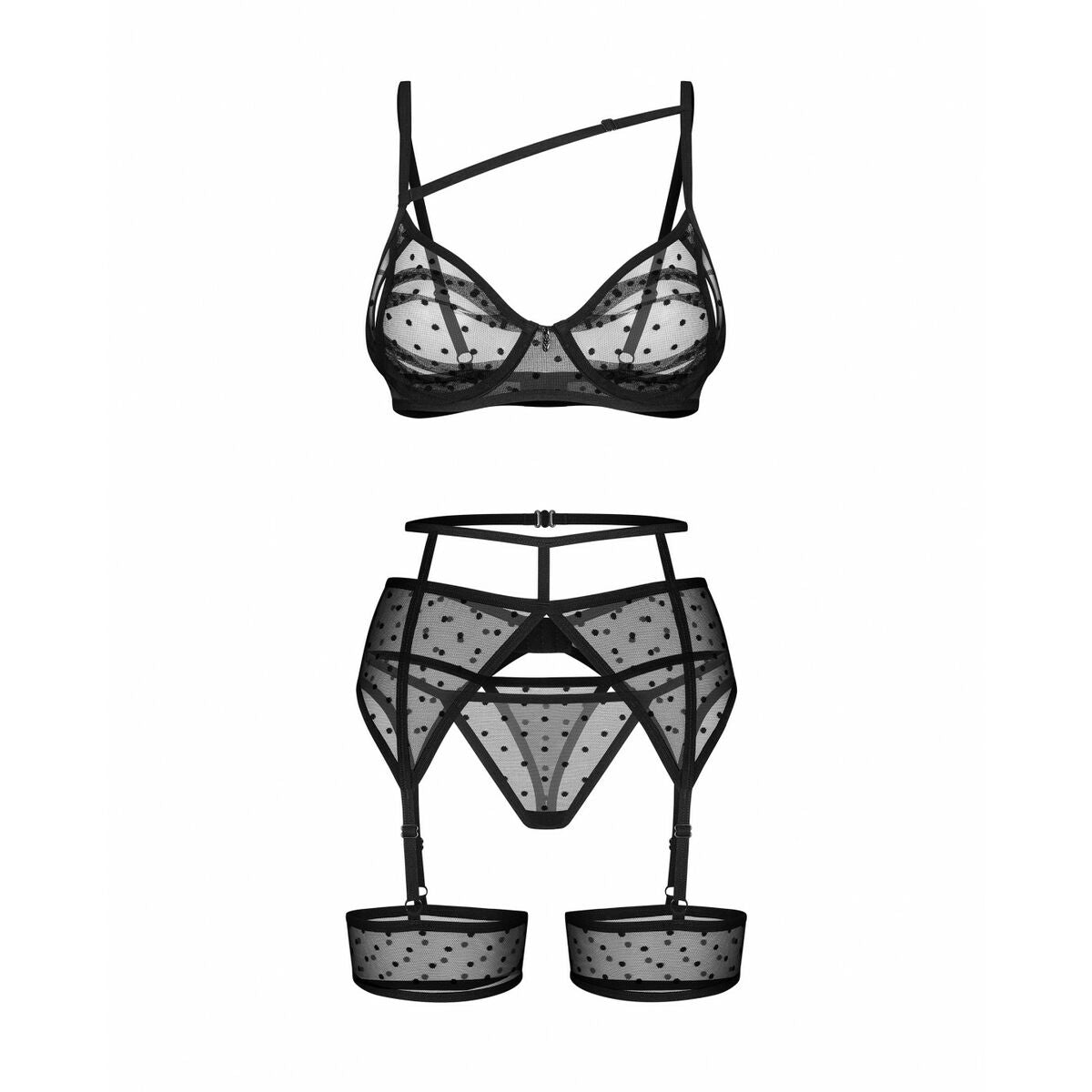 Underwear Set Obsessive Elegant Lace Lingerie for Women
