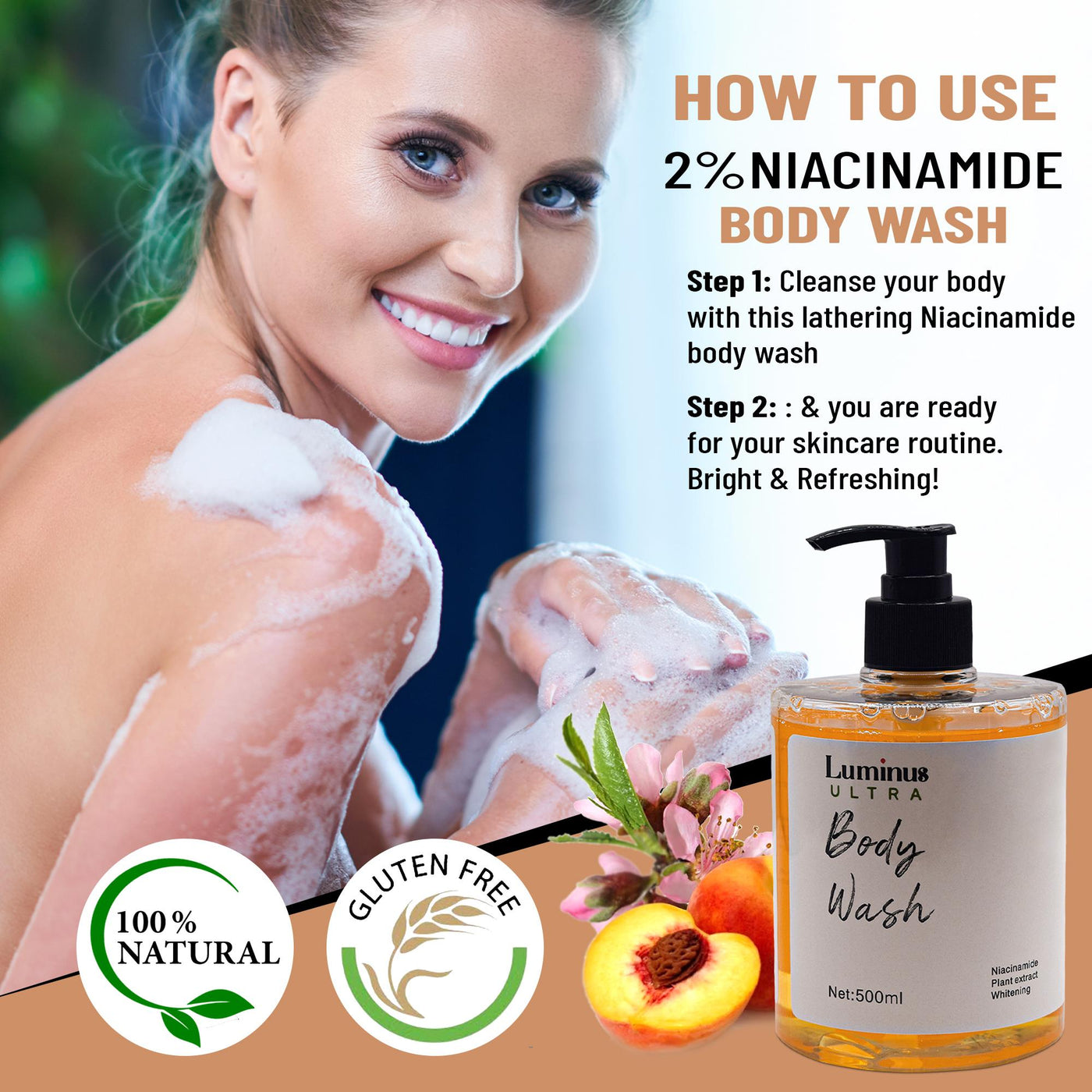 Niacinamide Brightening Body Wash