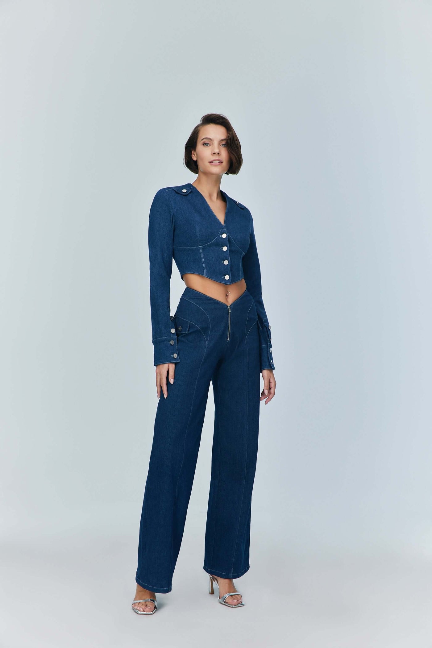 JENDUE Myla Denim Jean - Women's High-Waisted Wide Leg