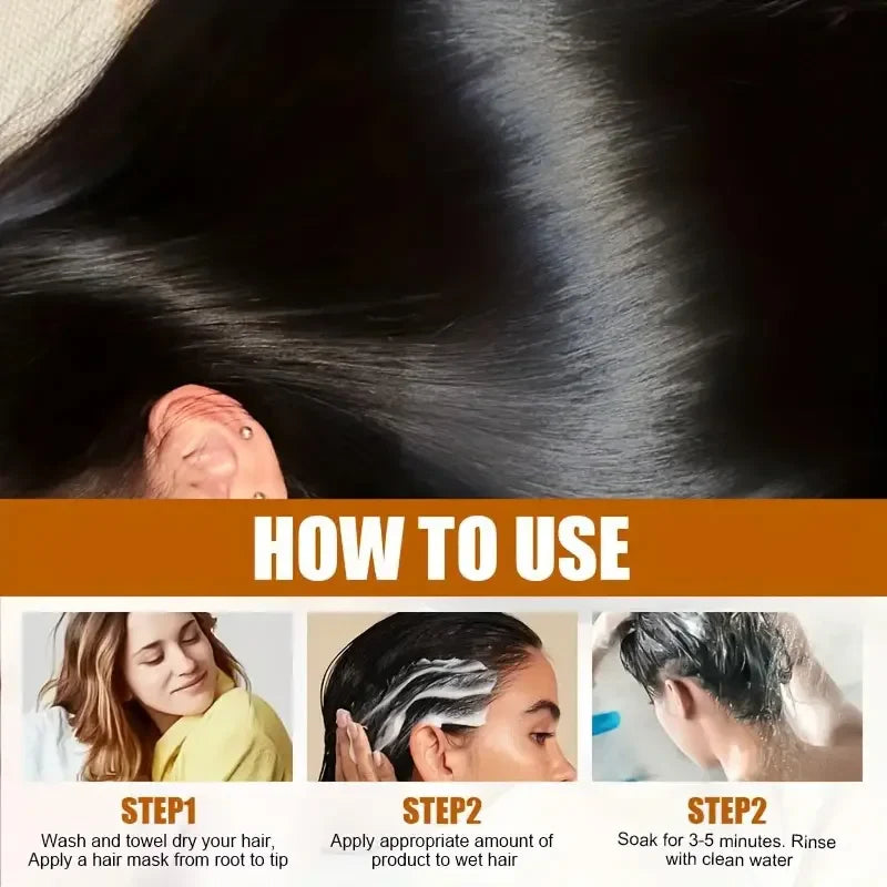 Keratin Hair Mask and Conditioner Set for Smooth Hair