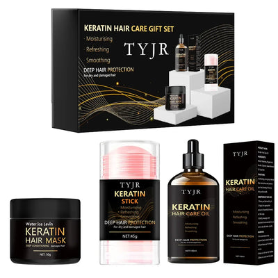 Keratin Hair Mask and Conditioner Set for Smooth Hair