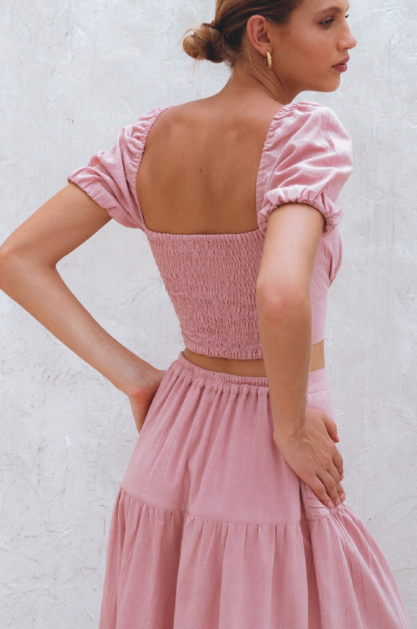 Kiana Linen Crop Top