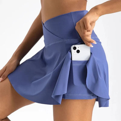 Women Pleated Tennis Skirt with Pockets