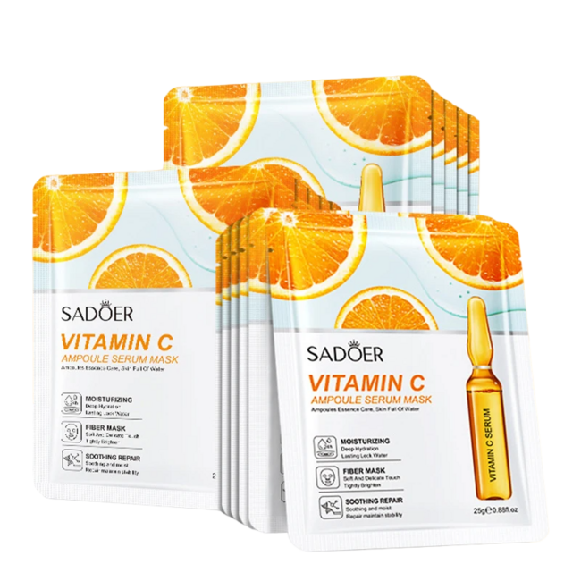 15-Piece 24K Gold Hyaluronic Acid Face Mask Set