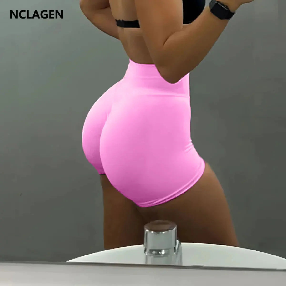 NCLAGEN Seamless Shorts 4.5" Gym Shorts