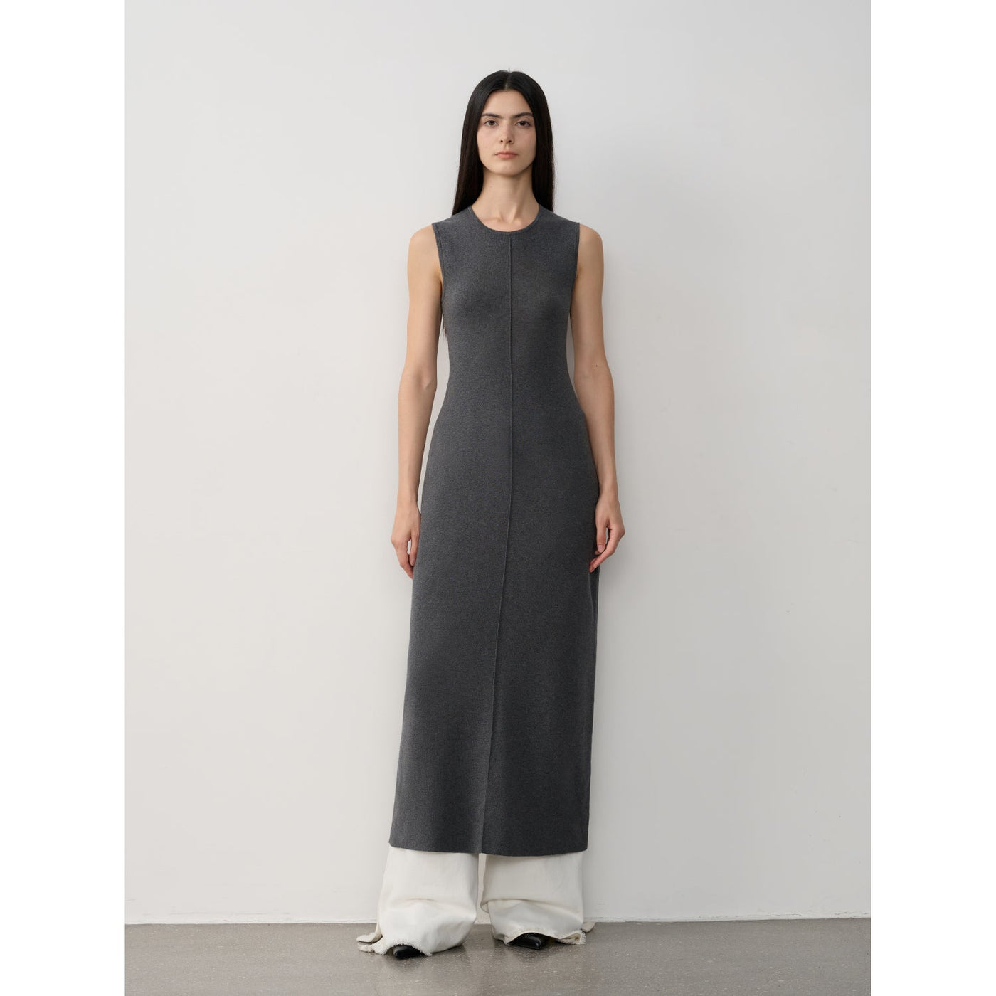 Fireladyfur Women's Merino Wool Knit Dress"Island Letters"