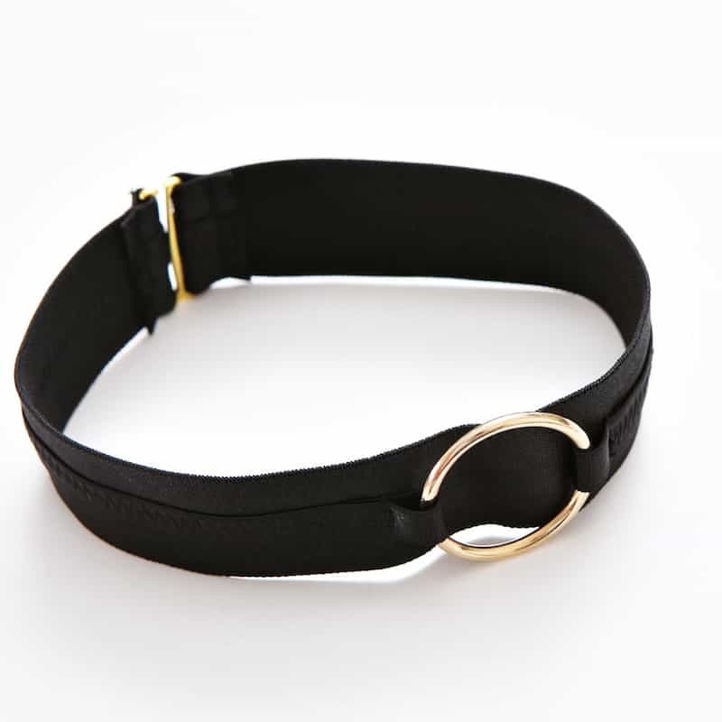 The Belt Of The See Through Black Mesh Bodysuit