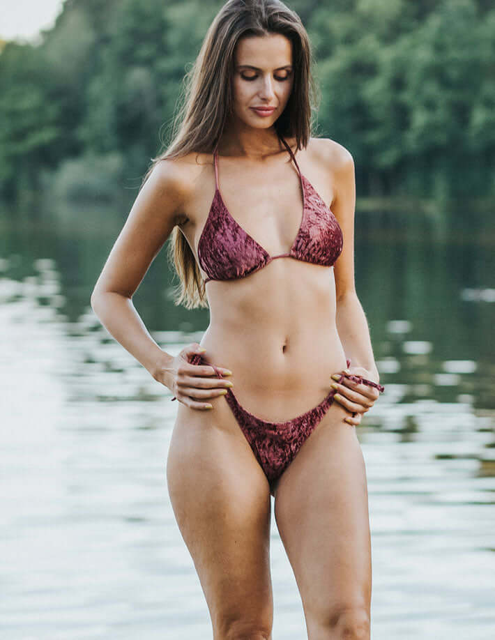 Velvet bikini top Lily-1