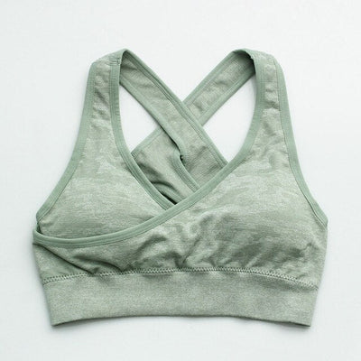 Camouflage Push Up Sports Bra