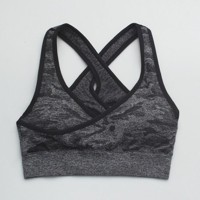 Camouflage Push Up Sports Bra