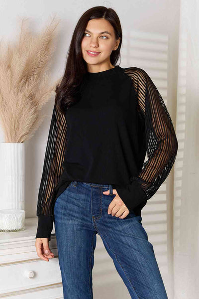 Raglan Sleeve Top Casual Chic Women's Shirt