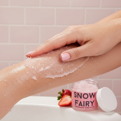 Snow Fairy Strawberry Exfoliate Body Scrub