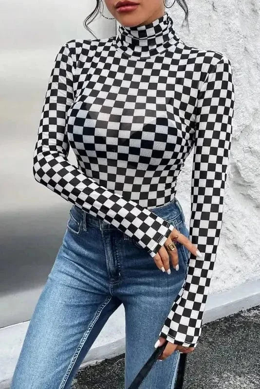 Squared Elegance Bodysuit