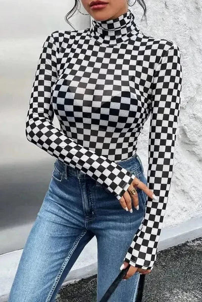 Squared Elegance Bodysuit