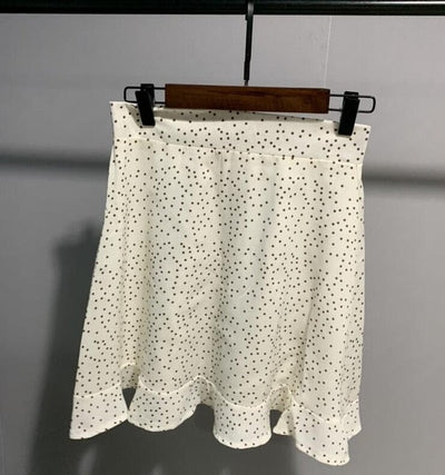 Women Dots Mini Skirt