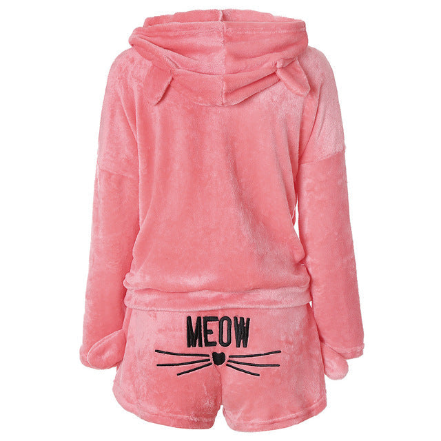 Pyjamas Animal Sleepwear Cat Female Pajama Women Homewear-1