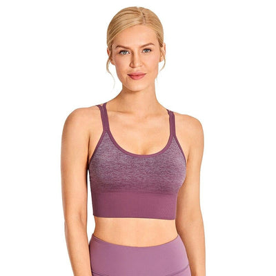 Strappy Sexy Longline Sports Bra Crop Tops