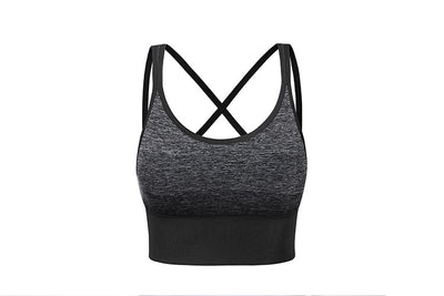 Strappy Sexy Longline Sports Bra Crop Tops