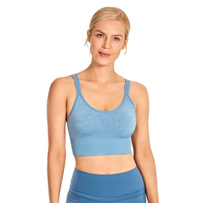 Strappy Sexy Longline Sports Bra Crop Tops
