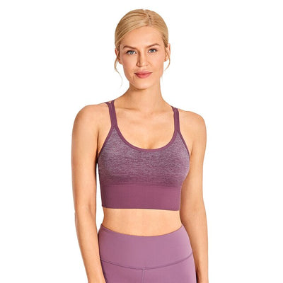 Strappy Sexy Longline Sports Bra Crop Tops