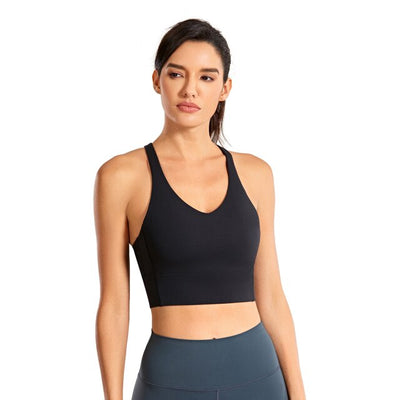 Women's Strappy Longline Sports Bra