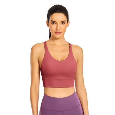 Women's Strappy Longline Sports Bra