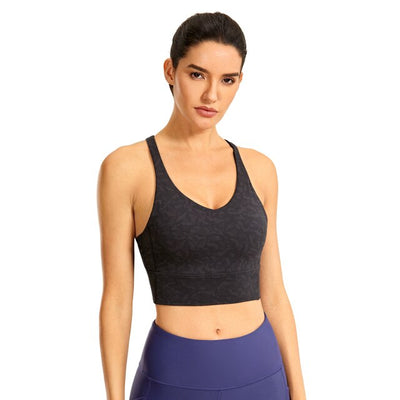 Women's Strappy Longline Sports Bra