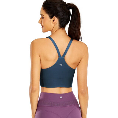 Women's Strappy Longline Sports Bra