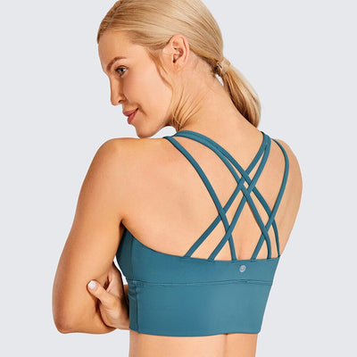 Wirefree Padded Strappy Yoga Bra