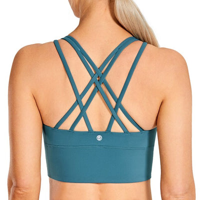 Wirefree Padded Strappy Yoga Bra