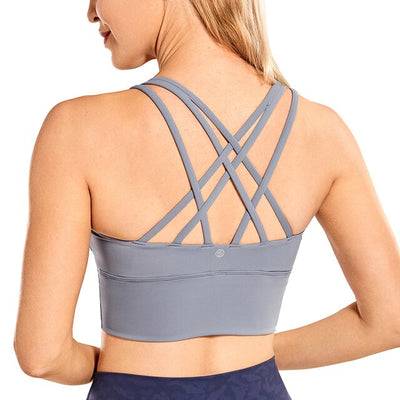 Wirefree Padded Strappy Yoga Bra