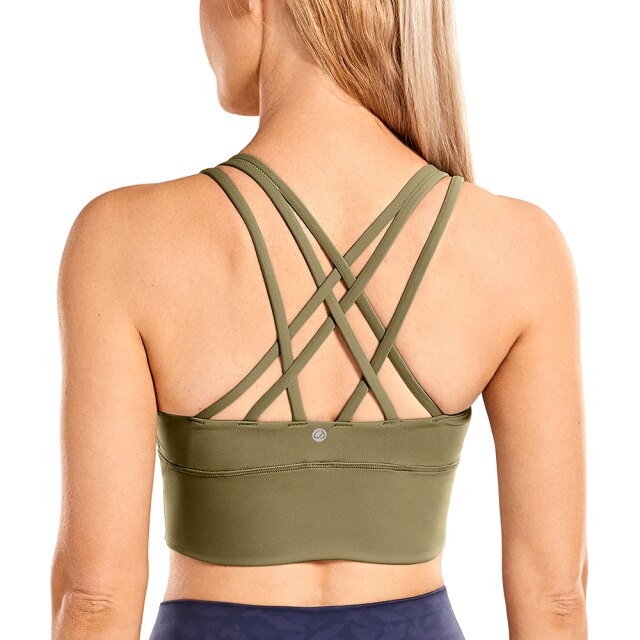 Wirefree Padded Strappy Yoga Bra