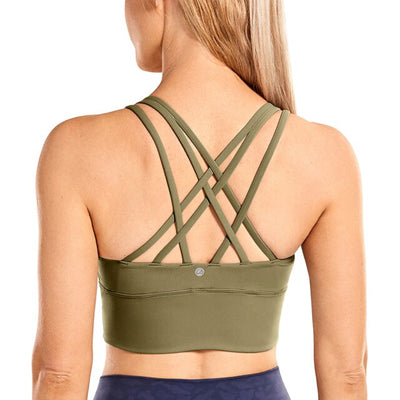 Wirefree Padded Strappy Yoga Bra