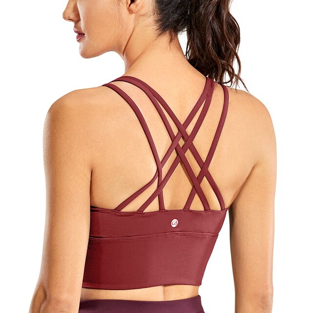 Wirefree Padded Strappy Yoga Bra