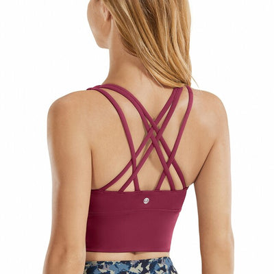 Wirefree Padded Strappy Yoga Bra