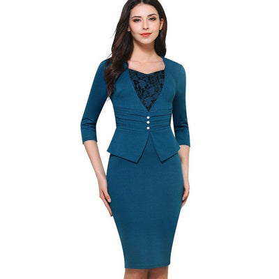 Vintage Brief Elegant Lace Casual Work